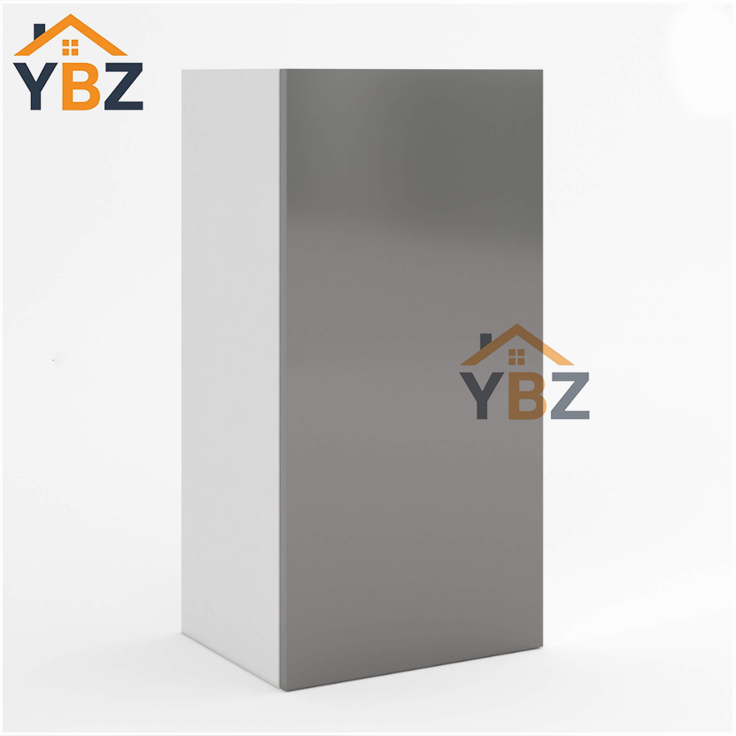 Frameless Gloss Gray 30″H 36″H 42″H Single Door Wall Cabinet