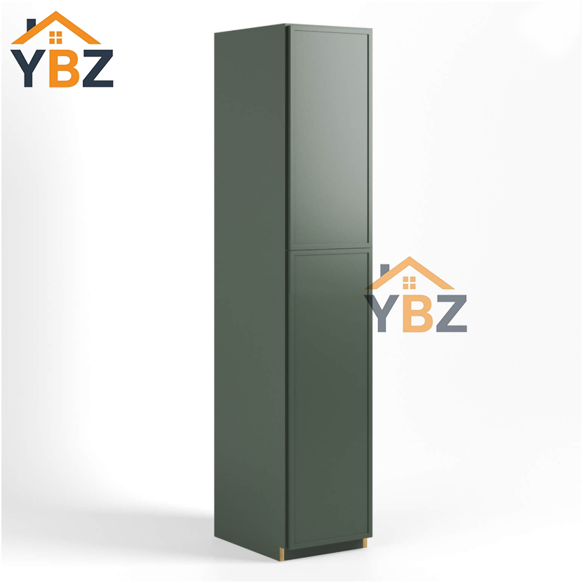 Slim Shaker Green Tall Pantry Cabinet 2 Doors/4 Doors