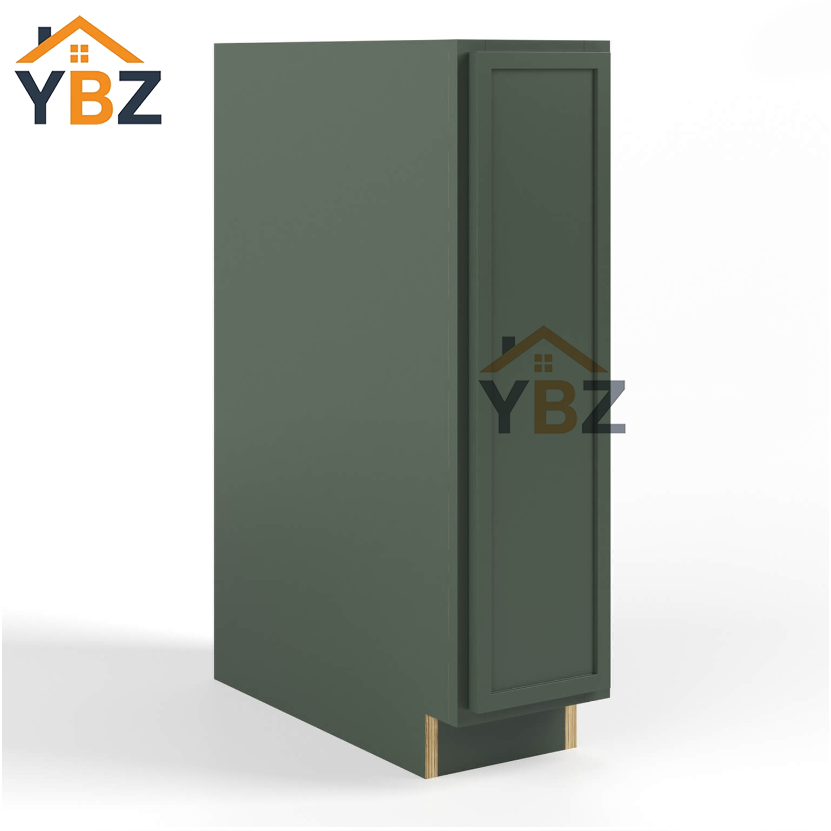 1 Slim Shaker Green Base Spice Drawers/Rack Cabinet/Full Height Door Base Cabinets Single Door