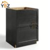 1 Charcoal Black Shaker Base cabinet with 2 Drawers/3 Drawers
