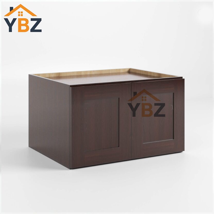 1 Shaker Espresso 24″ 30″ 33″ 36″W Refrigerator Wall Cabinet 24″ Deep