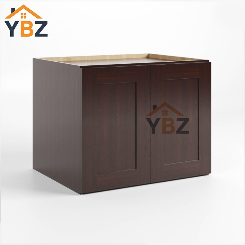 1 Shaker Espresso 24″ 30″ 33″ 36″W Refrigerator Wall Cabinet 24″ Deep
