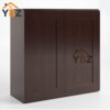 Shaker Espresso 30″ 36″ 42″ H Double Door Wall Cabinet