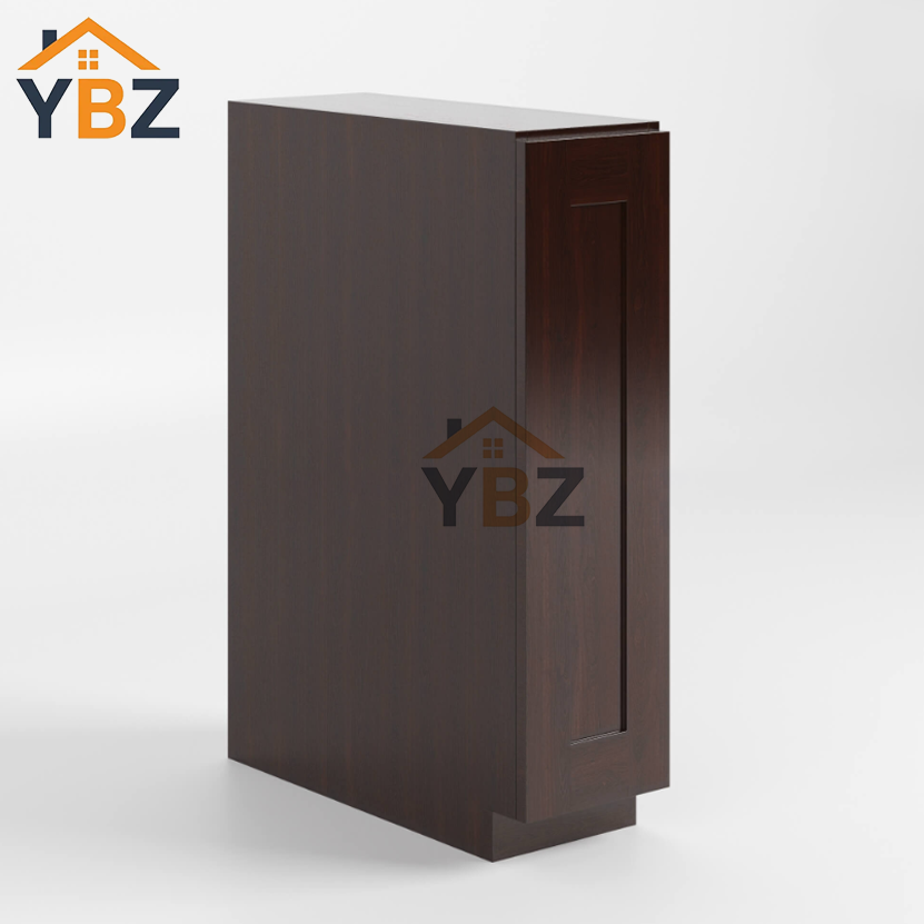 Shaker Espresso Base Spice Cabinet with 5 Drawers/Base Tray/ Pull Base Cabinet