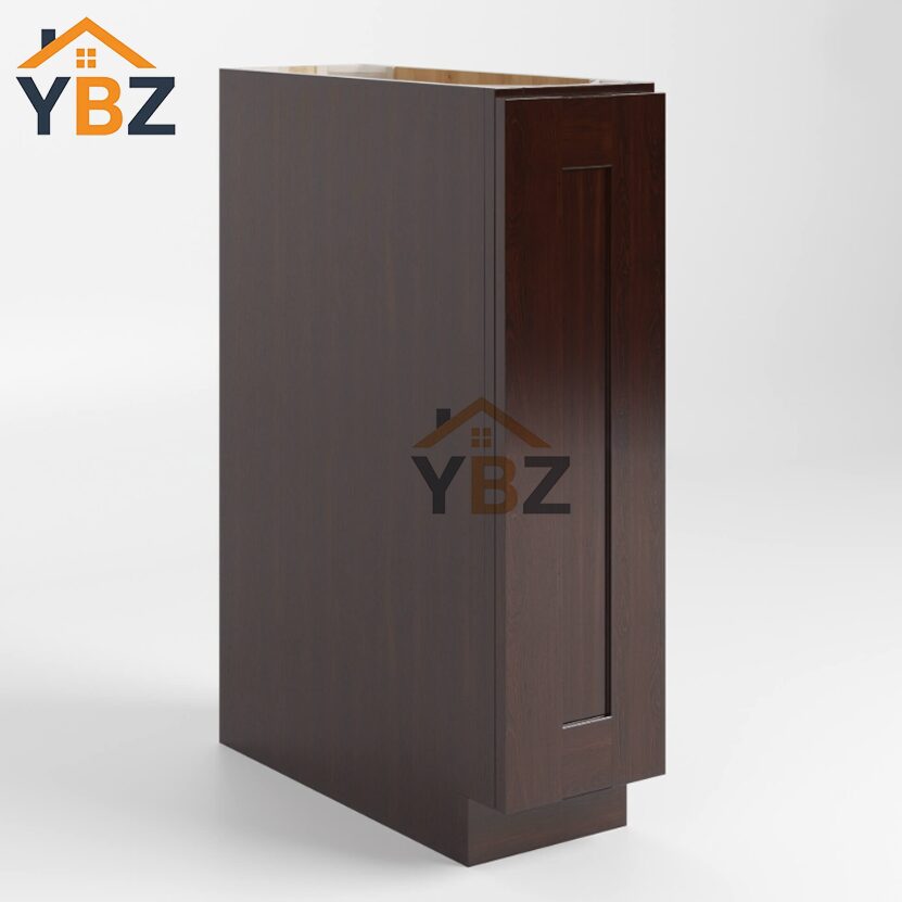 Shaker Espresso Base Spice Cabinet with 5 Drawers/Base Tray/ Pull Base Cabinet