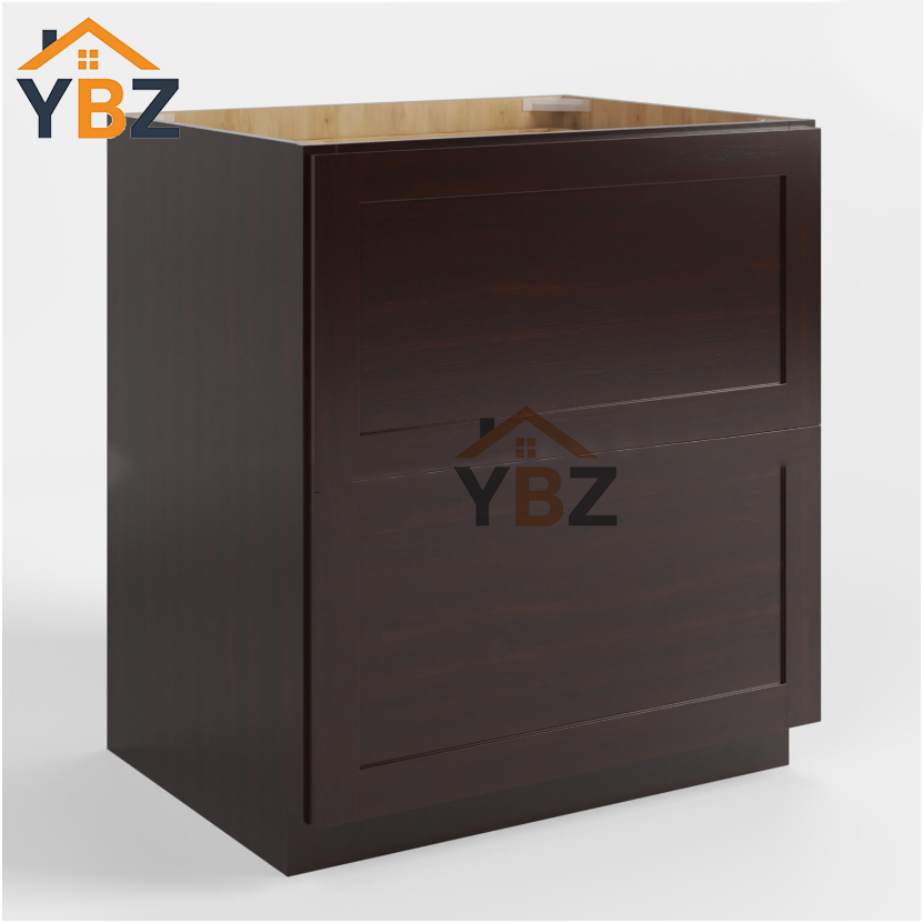 1 Shaker EspressoTwo / Three Drawer Base