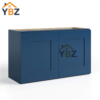 Navy Blue Shaker 15″18″24″ 36″ H Double Door Wall Cabinet