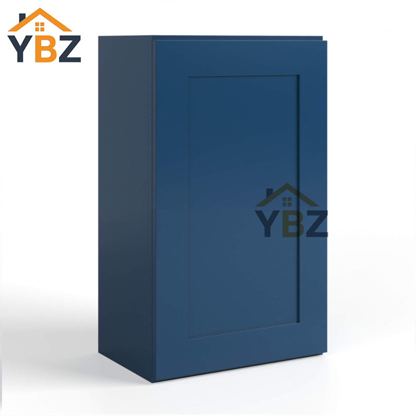 1 Navy Blue Shaker 30″36″42″ H Single Door Wall Cabinet