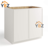Dove White Slim Shaker Base Cabinet Single Door Full Height/Double Doors Full Height