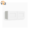 White Shaker12″15″18″24″ H Double Door Wall Cabinet
