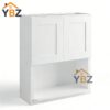 White Shaker Microwave Wall Cabinet