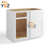 White Shaker Blind Corner Base Cabinet (L/R interchangeable)