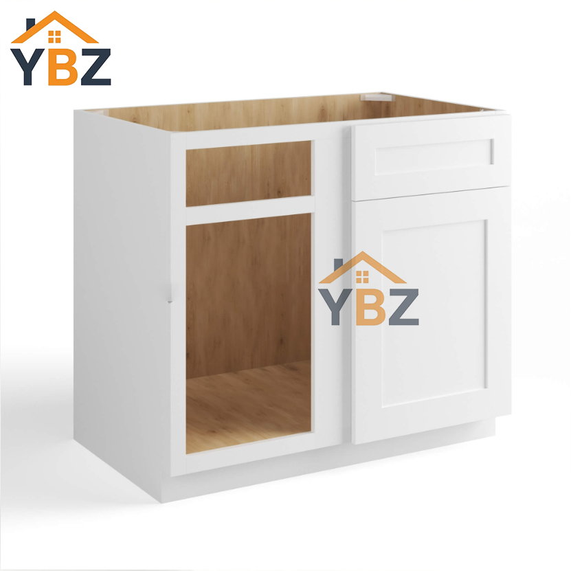 White Shaker Blind Corner Base Cabinet (L/R interchangeable)