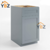 1 Gray Shaker Trash Base Cabinet