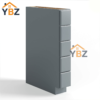 Gray Shaker Base Spice Cabinet with 5 Drawers/Gray Shaker Base Tray