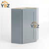 Gray Shaker 24″ Diagonal Corner Wall Cabinet