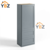 1 Gray Shaker 18 W Wall Cabinet with Two Drawers