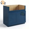 1 Navy Blue Shaker Farmhouse Sink Base