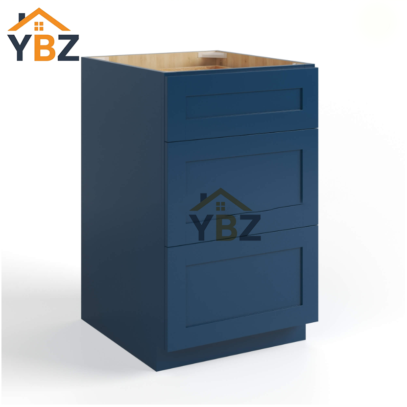 Navy Blue Shaker Two/Three Drawer Base