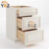 Charleston White Raised Panel Two/Three Drawer Base