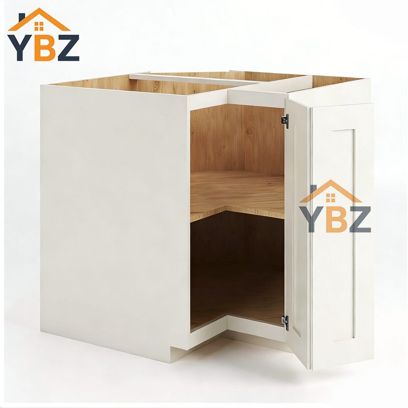 2 Charleston White Raised Panel Easy Reach Base Cabinet