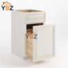 2 Charleston White Raised Panel Trash Base Cabinet