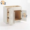 Charleston White Raised Panel 30″ 36″ W Vanity Combo with Drawers