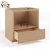 2 Slim Oak Shaker Microwave Base Cabinet