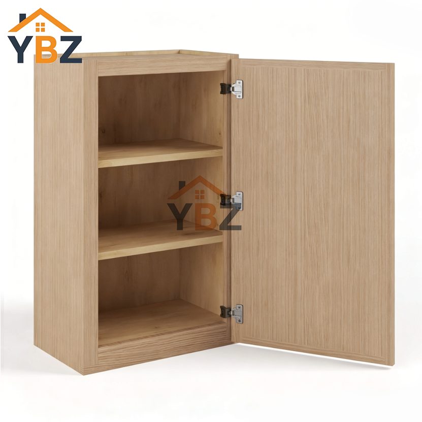 2 Slim Oak Shaker 30″36″42″H Single Door Wall Cabinet