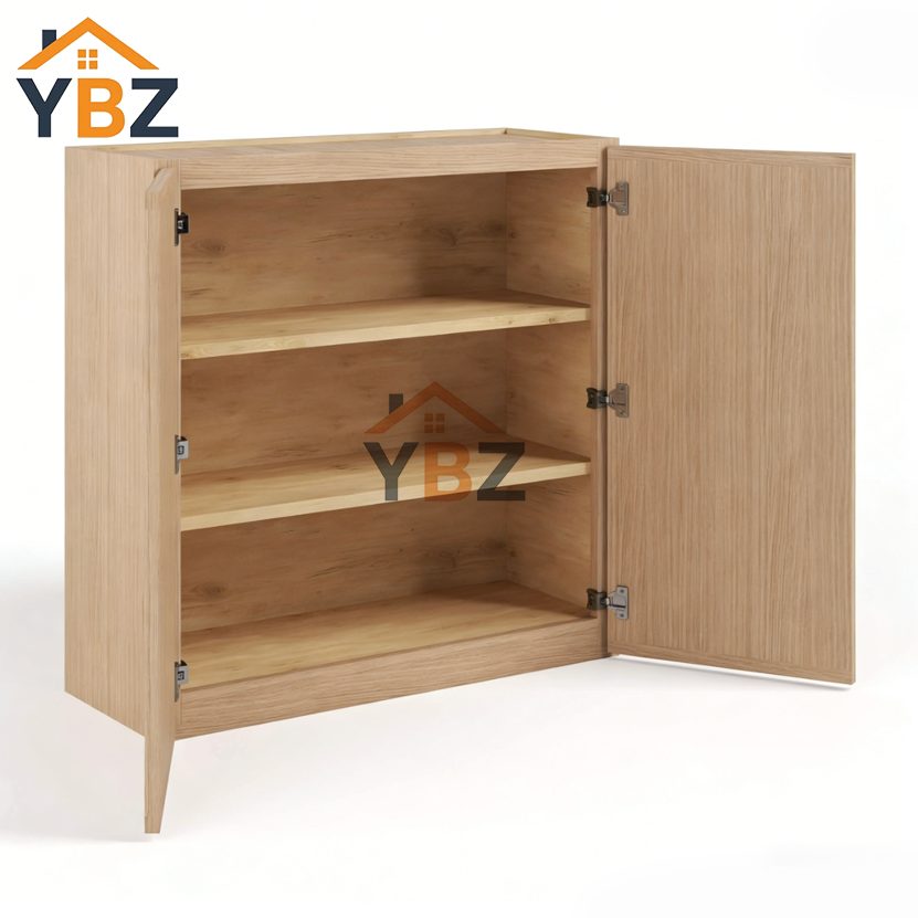 2 Slim Oak Shaker 30″36″42″H Double Door Wall Cabinet
