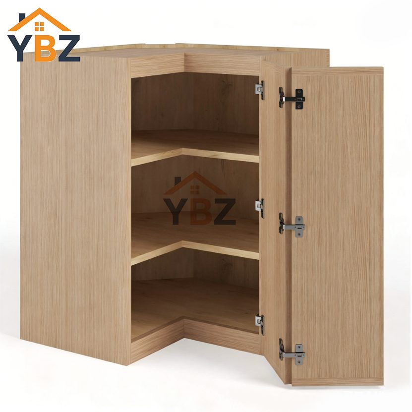 2 Slim Oak Shaker Easy Reach Wall Cabinet