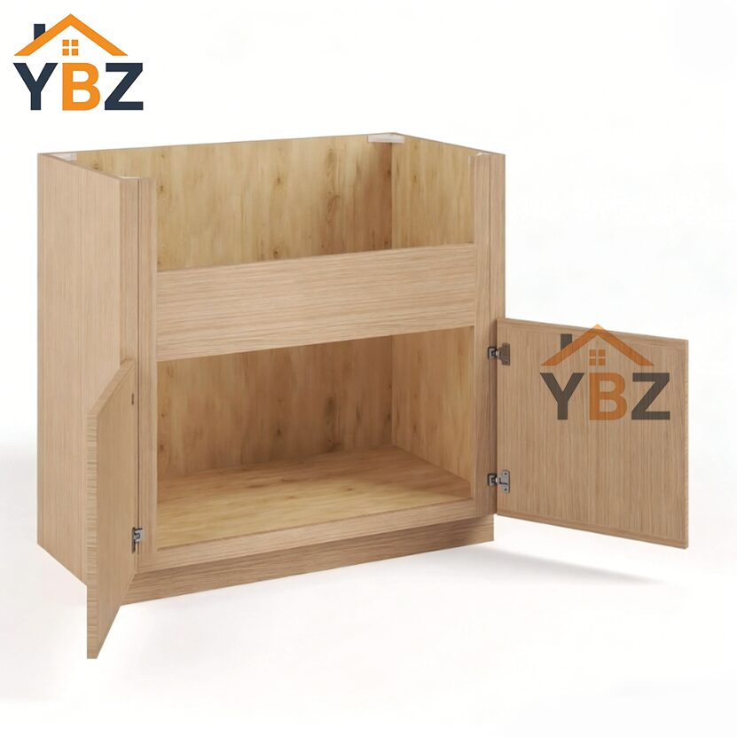 2 Slim Oak Shaker Farmhouse Sink Base