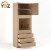 2 Slim Oak Shaker 33″W Oven Pantry Cabinet