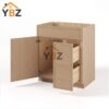 2 Slim Oak Shaker Vanity Combo with Drawers/Drawer Cabinet