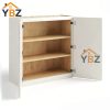 Dove White Slim Shaker 30″36″42″H Double Door Wall Cabinet