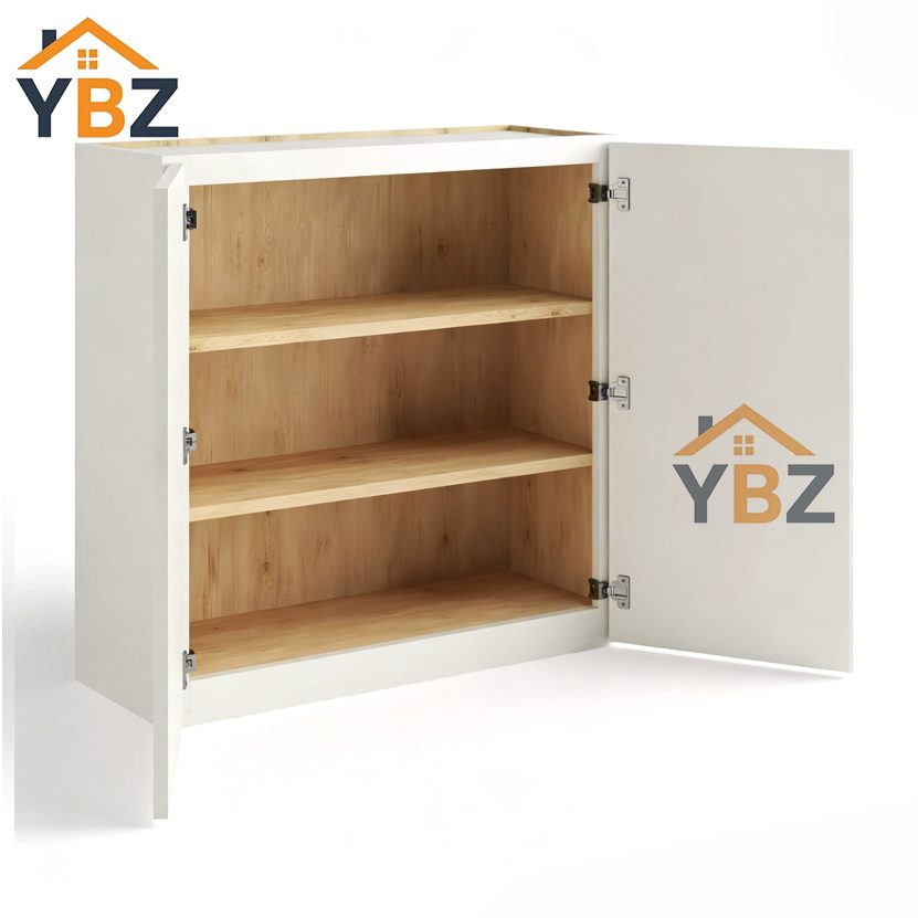 Dove White Slim Shaker 30″36″42″H Double Door Wall Cabinet