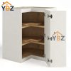 2 Dove White Slim Shaker Easy Reach Wall Cabinet