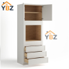 Dove White Slim Shaker 33″W Oven Pantry Cabinet