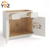 Dove White Slim Shaker Vanity Sink Drawer Base Cabinet
