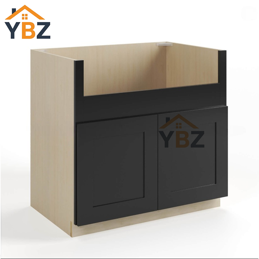 Black Shaker Farmhouse Sink Base