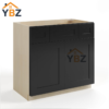 Black Shaker Vanity Combo Cabinet