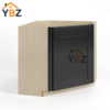 2 Black Shaker Corner Sink Base Cabinet