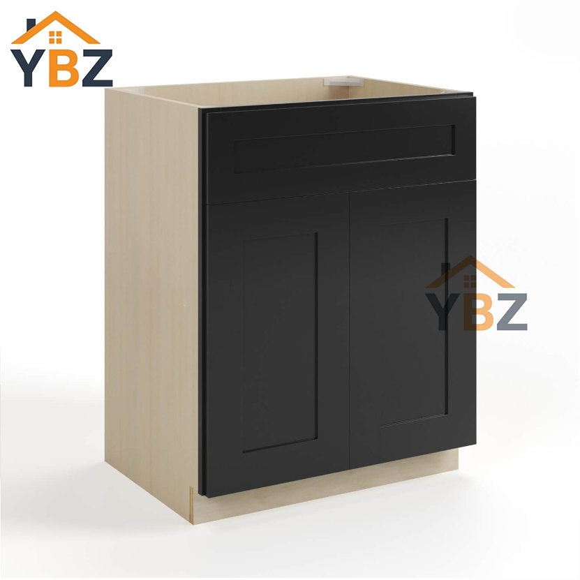 Black Shaker Sink Base 27”