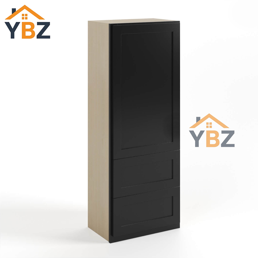 Black Shaker 18″W Wall With Drawer Cabinet