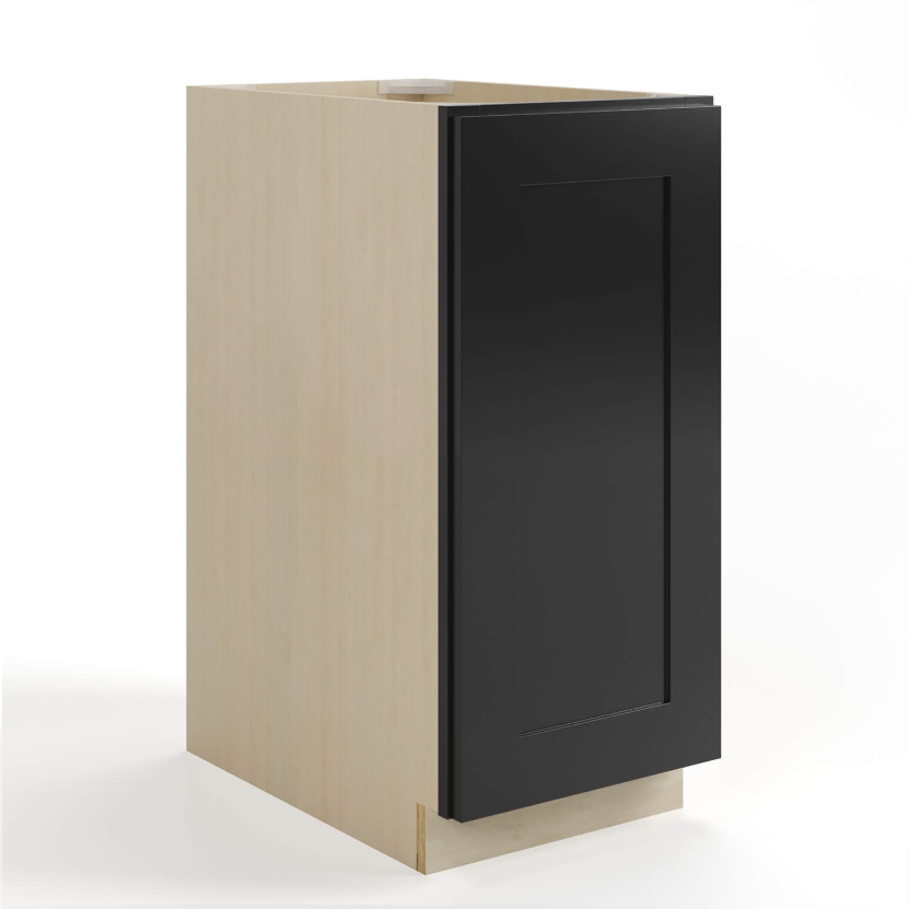 Black Shaker Base Cabinet – Full Height Door