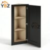 Black Shaker 12″ Angle Wall Cabinet