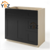 Black Shaker 30″ 36″ W Vanity Combo with Drawers