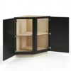 Black Shaker Base End Cabinet