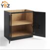Charcoal Black Shaker Full Height Door Base Cabinets Double Door