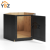 2 Charcoal Black Shaker Corner Sink Base Cabinet